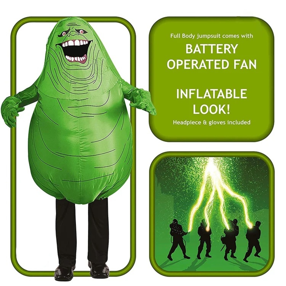 Original Rubies Ghostbusters Slimer Inflatable Adult Halloween Costume unisex